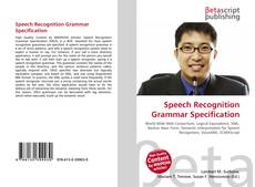 Copertina di Speech Recognition Grammar Specification