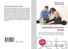 Portada del libro de Subscription Business Model