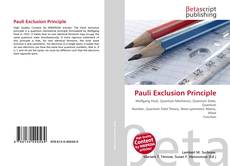 Pauli Exclusion Principle kitap kapağı