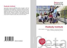 Capa do livro de Peabody Institute 