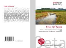 Buchcover von Peter I of Russia