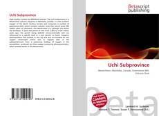 Portada del libro de Uchi Subprovince