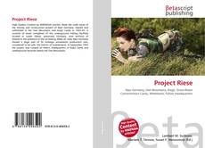 Copertina di Project Riese