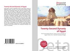 Capa do livro de Twenty-Second Dynasty of Egypt 