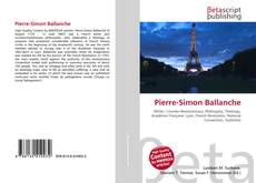 Couverture de Pierre-Simon Ballanche