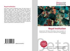 Copertina di Royal Institution
