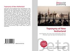 Copertina di Toponymy of New Netherland