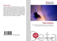 Copertina di Take Ionescu