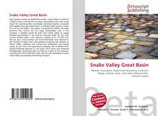 Copertina di Snake Valley Great Basin