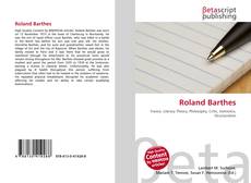 Copertina di Roland Barthes