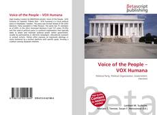 Buchcover von Voice of the People – VOX Humana