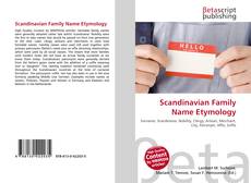 Buchcover von Scandinavian Family Name Etymology