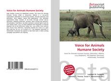 Capa do livro de Voice for Animals Humane Society 