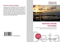 Buchcover von Solomon Islands Campaign