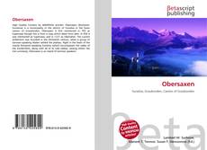 Obersaxen的封面