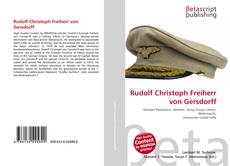 Couverture de Rudolf Christoph Freiherr von Gersdorff