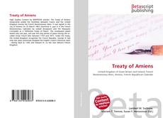 Capa do livro de Treaty of Amiens 