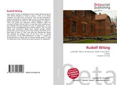 Buchcover von Rudolf Witzig