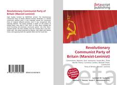 Copertina di Revolutionary Communist Party of Britain (Marxist-Leninist)