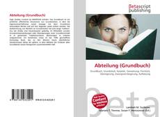 Abteilung (Grundbuch) kitap kapağı