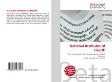 National Institutes of Health kitap kapağı