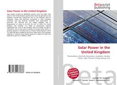 Solar Power in the United Kingdom kitap kapağı