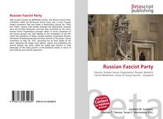 Russian Fascist Party的封面