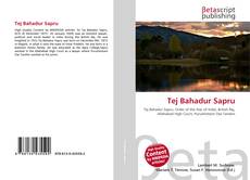 Copertina di Tej Bahadur Sapru