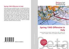 Copertina di Spring 1945 Offensive in Italy