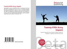 Copertina di Twenty-Fifth Army (Japan)