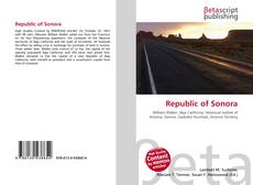 Couverture de Republic of Sonora