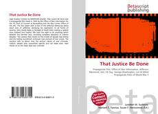 Copertina di That Justice Be Done