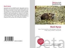 Couverture de Rock Hyrax