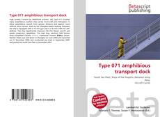Buchcover von Type 071 amphibious transport dock