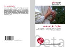 Capa do livro de Abt von St. Gallen 