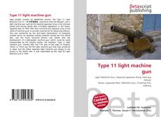 Type 11 light machine gun kitap kapağı