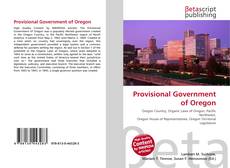 Provisional Government of Oregon kitap kapağı