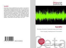 Buchcover von Sandhi