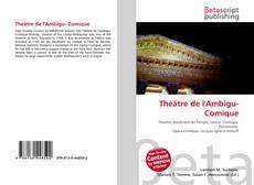 Capa do livro de Théâtre de l'Ambigu- Comique 