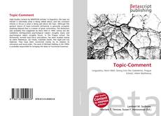 Topic-Comment kitap kapağı