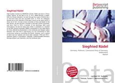 Capa do livro de Siegfried Rädel 