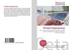 Capa do livro de Private Copying Levy 