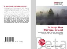 Buchcover von St. Marys River (Michigan–Ontario)