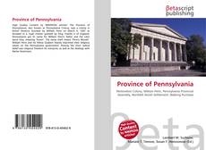 Bookcover of Province of Pennsylvania