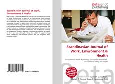 Couverture de Scandinavian Journal of Work, Environment & Health