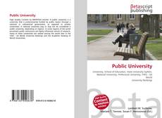 Capa do livro de Public University 
