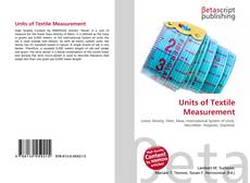 Copertina di Units of Textile Measurement