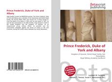 Capa do livro de Prince Frederick, Duke of York and Albany 