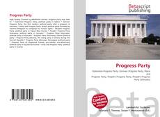 Capa do livro de Progress Party 