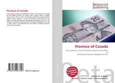 Capa do livro de Province of Canada 